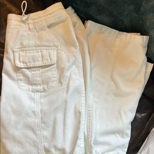Brandy Melville white Cargo Pants